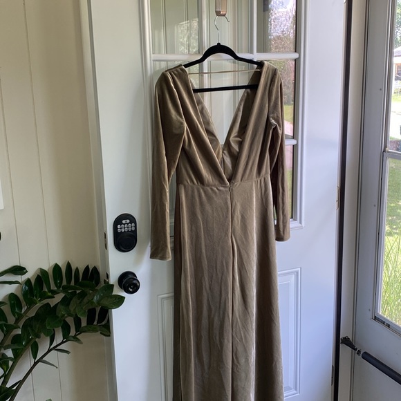 NWT | Jenny Yoo x BHDLN | Velvet Long Sleeved Dress - Picture 9 of 12
